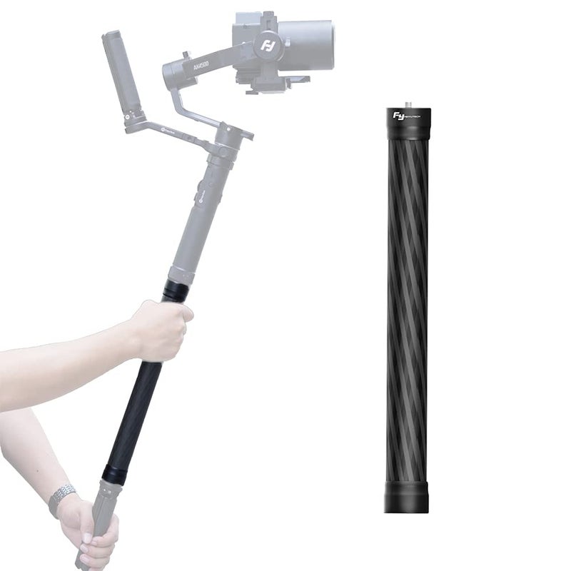 FeiyuTech Carbon Fiber Extension Bar 11 inches, Lightweight with 1/4" Hole/Screw for Smartphone/Camera Handhold Gimbal Stabilizer, Action Camera and Tripod. - Image 1